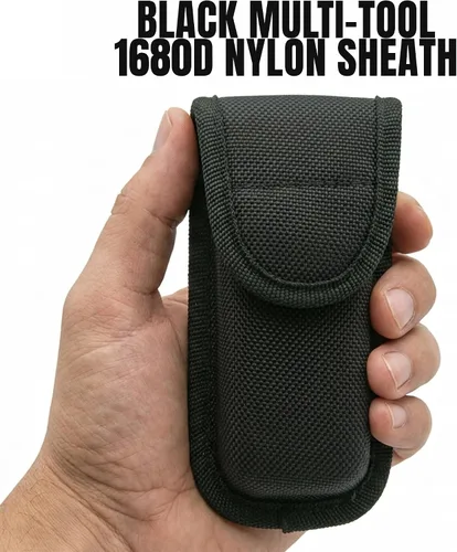 Vista 3 de Rite Edge Funda multiherramienta de 4 pulgadas para cinturón, funda de nailon 1680D con correa de cinturón de doble capa, estuche multiusos