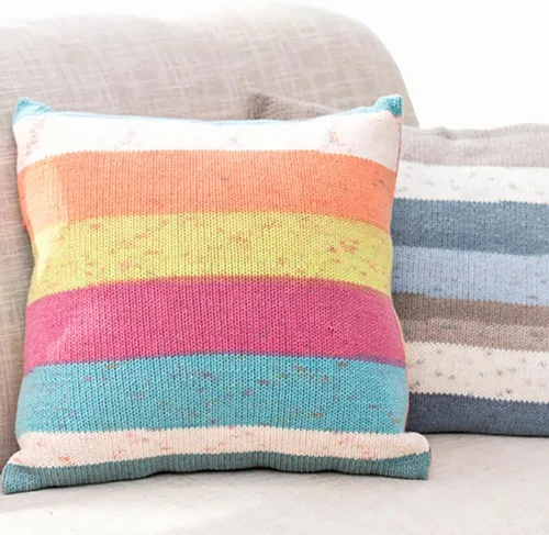 Vista 3 de Hilo de color de algodón para tartas, hilo multicolor arcoíris para tejer y tejer a ganchillo, 2 bolas de 7.05 oz, 45% algodón, 55% acrílico, hilo