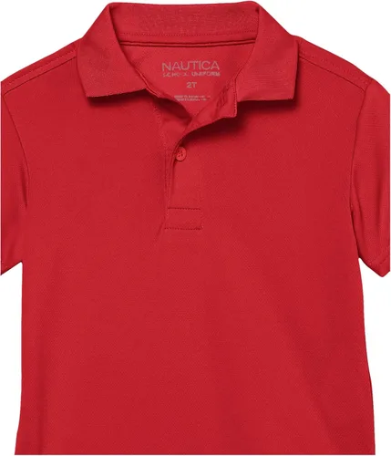 Vista 2 de Nautica - Camiseta de polo de manga corta para uniforme escolar de niño.