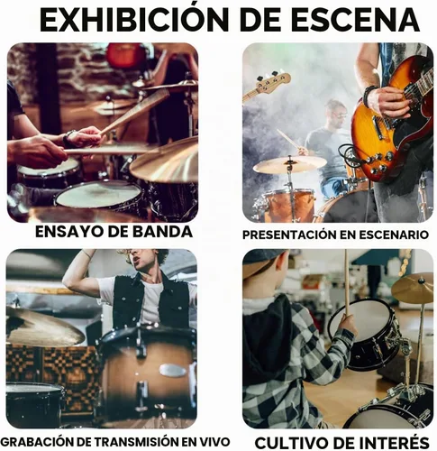 Vista 8 de W IN-MIX Kit de micrófono de tambor dinámico con cable de 7 piezas (completamente metálico) - Micrófono para patada, graves, tom/redoblante