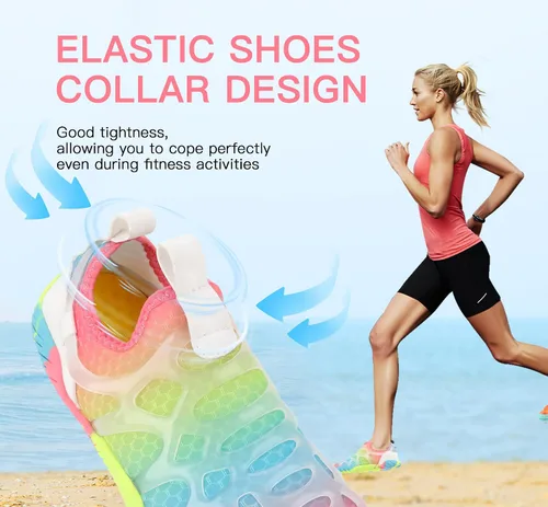Vista 6 de SIPUHK Zapatos de agua para hombre y mujer, de secado rápido, sin cordones, para natación, surf, buceo, playa, piscina, deportes acuáticos, caminar