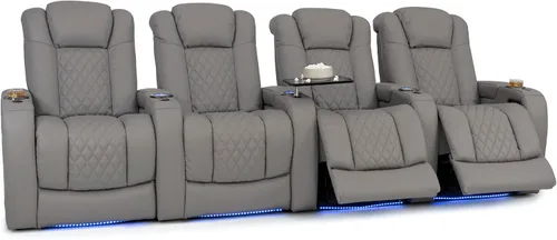 Vista 17 de Seatcraft Virtuoso 365 - Asiento de cine en casa (3 unidades), color ébano