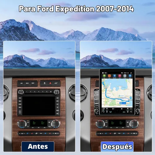Vista 2 de Actualización de radio de coche para Ford Expedition 2007-2010 2011 2012 2013 2014 estéreo