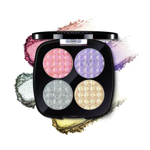 Vista 36 de CHARMACY Star Bomb - Sombra de ojos multicolor con purpurina, paleta de sombras de ojos que cambian de color, sombras de ojos en crema altamente