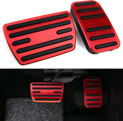 Vista 9 de CKE Compatible con Honda Civic CRV Odyssey Pilot Passport Ridgeline Insight Accesorios para pedales de coche deportivo, fundas para pedal de freno