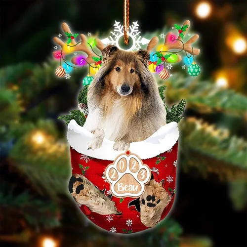 Vista 76 de NAZENTI Adorno Navideño de Bolsillo Personalizado de Affenpinscher en la Nieve, Adorno de Forma Acrílica de Perro, Adorno de Navidad 2023, Adorno