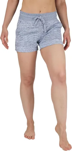 Vista 3 de 90 Degree By Reflex Shorts Suaves de Sudadera para Mujer de Cintura Alta con Cordón Ajustable para Descanso y con Bolsillos