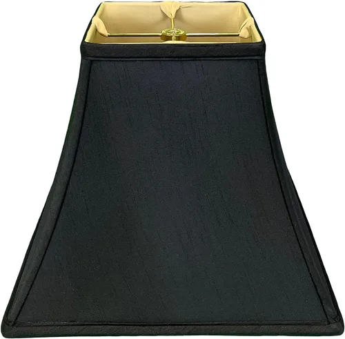 Vista 9 de Royal Designs pantalla básica para lámpara, diseño de campana cuadrada, Oro Antiguo, 6 x 12 x 10.5 pulgadas