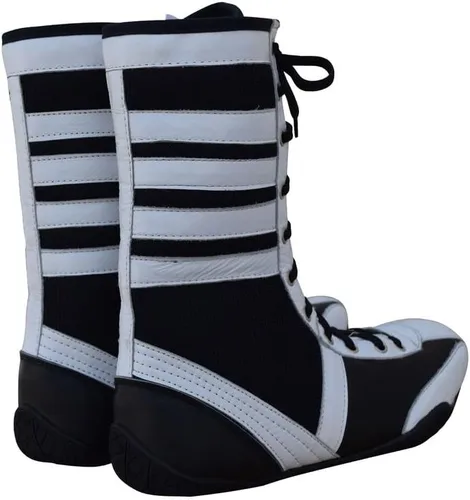 Vista 7 de Zapatos de boxeo profesionales transpirables, zapatos de entrenamiento para adultos y jóvenes, hombres y mujeres, suela de goma antideslizante