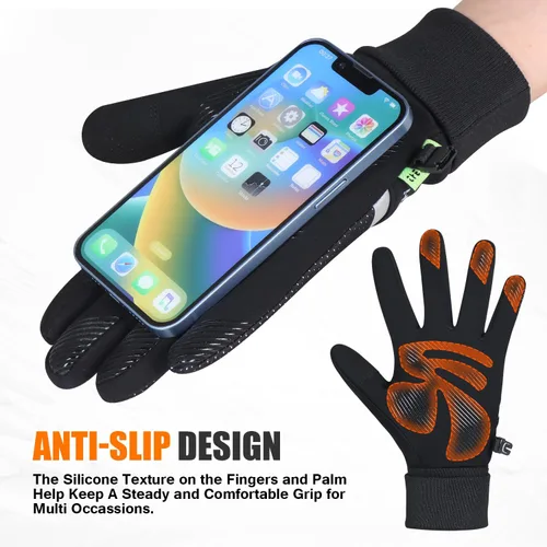Vista 4 de Guantes de invierno para hombres y mujeres, guantes térmicos extendidos para hombres