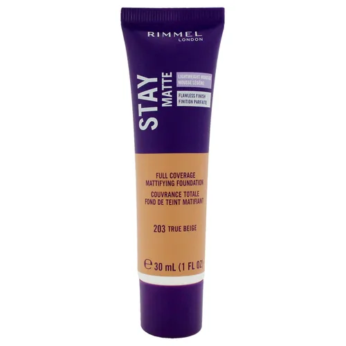 Vista 20 de 3 x Rimmel London Stay Matte - Base líquida mousse mate 30ml - 201 Beige clásico