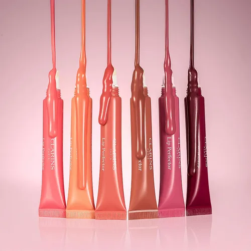 Vista 9 de Clarins Lip Perfector Peptide Plumping and Hydrating Lip Gloss Instant Shine With Sheer, Shimmer Finish Non-Sticky Texture with Vanilla Scent