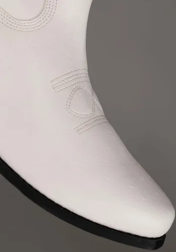 Vista 4 de Botas de Disfraz de Vaquero Blancas para Hombre Multicolor