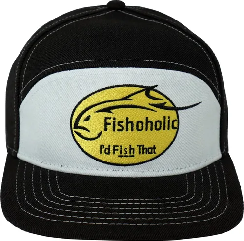 Vista 10 de Fishoholic Gorra de pesca de béisbol Snapback - Malla de camionero de pesca regalo para papá padre