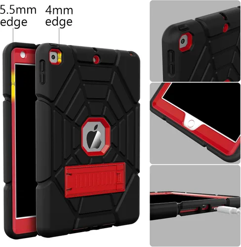 Vista 6 de Grifobes Fundas para iPad 6ª/5ª generación 2018/2017, para iPad Air 2 2014 9.7 pulgadas, resistente a prueba de golpes y resistente funda protectora