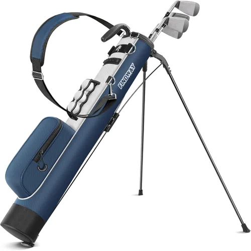 Vista 12 de Findway Bolsa de Golf con Soporte, Bolsa de Golf Pequeña para el Campo de Práctica, Par 3 y Campos Ejecutivos, Bolsa de Transporte Ligera para Palos