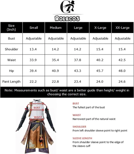 Vista 3 de CR ROLECOS Genshin Impact Cosplay Costume Outfit Halloween Party Suit