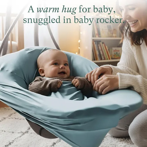 Vista 6 de PurComfy Funda de asiento de coche de bebé 4 en 1, cubierta de lactancia de viscosa de bambú súper suave Niños y niñas, transpirables, fundas