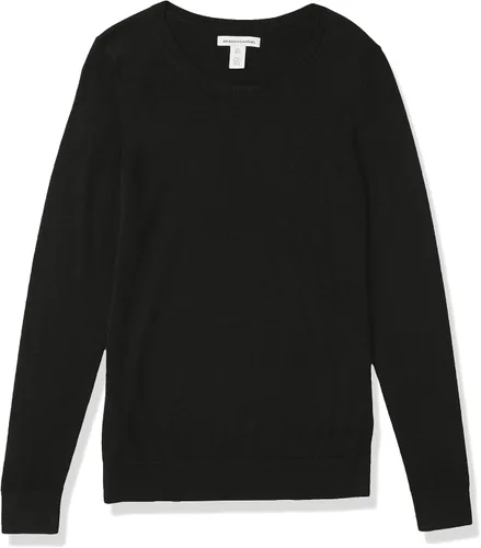 Vista 8 de Tienda Essentials - Suéter de cuello redondo, ligero y de manga larga para mujer (disponible en talla extragrande)