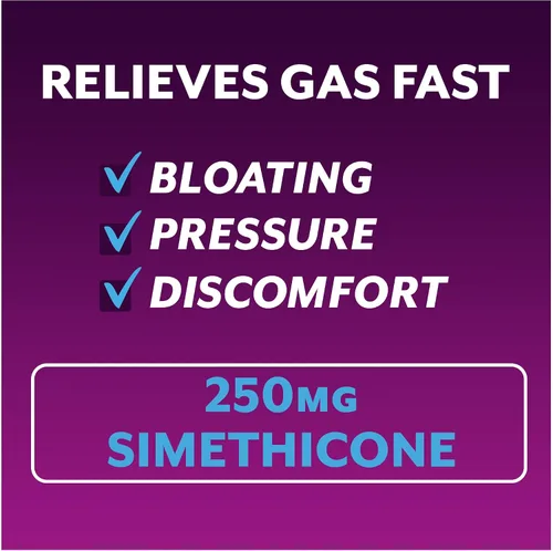 Vista 2 de Phazyme - Alivio máximo para los gases y la hinchazón, 250 mg de simeticona, 12 cápsulas blandas