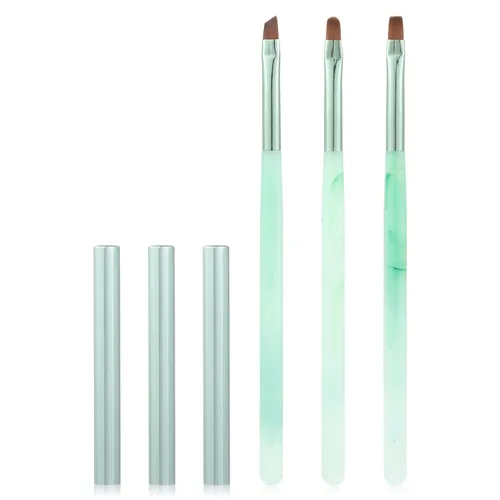 Vista 17 de Cepillos de limpieza de uñas, cepillos de uñas para limpiar errores de esmalte en las cutículas, cepillo de uñas resistente a acetona, cepillos
