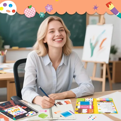 Vista 5 de B1ykin Juego de Regalo de Papelería - 3 Piezas Cuaderno Notas Adhesivas, Cuadernos Espirales A5 y 550 Hojas Notas Adhesivas Lindas con Kit