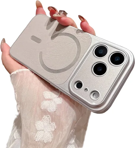 Vista 6 de Diseñada para iPhone, funda magnética de piel, compatible con carga inalámbrica MagSafe (iPhone 11, negro)