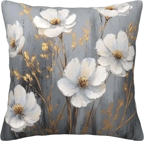 Vista 15 de 2 fundas de almohada de pana, fundas de almohada cuadradas suaves y cuadradas para sofá, sala de estar, 16 x 16 pulgadas