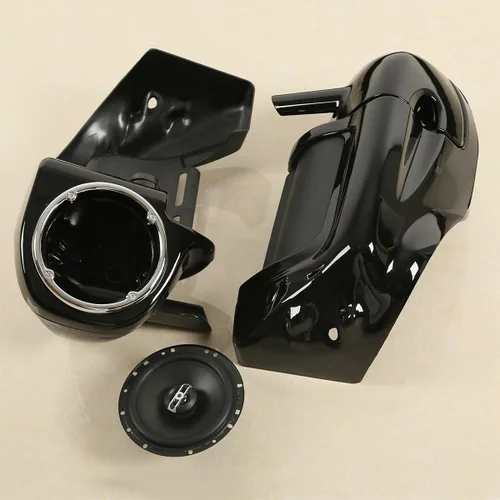Vista 2 de TCT-MOTORPARTS Carenaduras inferiores ventiladas con caja de altavoces de 6 1/2" para Harley Touring Road King Street Electra Glide Road Glide Ultra