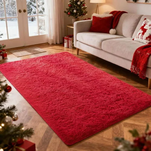 Vista 77 de Ophanie - Alfombras para sala de estar, antideslizante y suave, de felpa grandes y peludas para dormitorio, peludas para niños y niñas, decoración