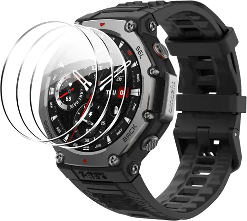 Vista 8 de Protector de pantalla compatible con Amazfit Active 2, antiarañazos, cobertura de pantalla completa 3D, compatible con fundas, HD Ultra, paquete de 3
