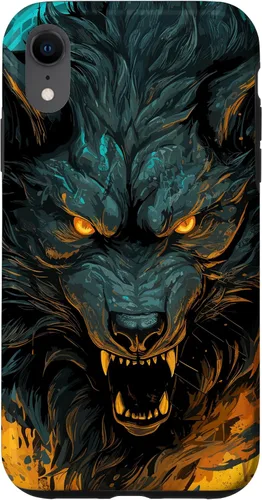 Vista 25 de Fenrir Wolf - Funda para iPhone 17, diseño de mitología nórdica