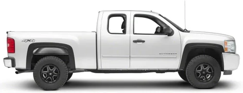 Vista 4 de Duratek Guardabarros estilo OEM Mejora de protección de arco de rueda de polipropileno duradero Acabado negro mate Compatible con Silverado