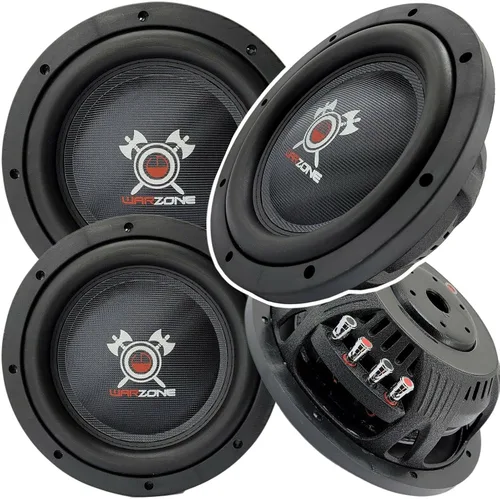 Vista 8 de Gravity Warzone WZ12D4 12 pulgadas 1500 vatios Max Power Elite Audio Subwoofer poco profundo 4 Ohm DVC - Bobina de voz dual estéreo grado
