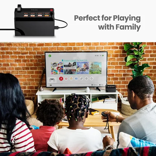 Vista 6 de Park Sung Switch - Lector de tarjetas de juego, versión mejorada Switch Switch Switch con control remoto, soporte para tarjetas de juego 8 en 1