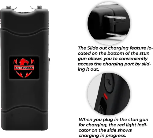 Vista 5 de FIGHTSENSE Paquete combinado de mini pistola aturdidora y spray de pimienta para kit de defensa personal
