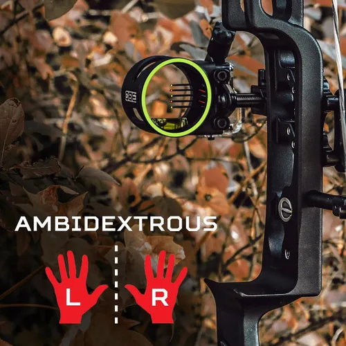 Vista 3 de CBE Tactic Micro Bow Sight, negro, 5 pines