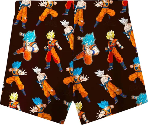 Vista 3 de Conjunto de camiseta de natación y camiones de dragón de anime Super Saiyan Hero Boys Traje de baño Rashguard Manga Fiesta de cumpleaños