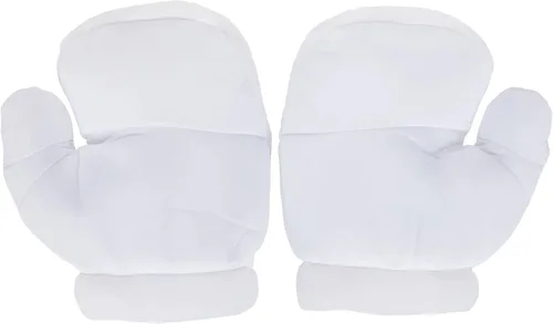 Vista 2 de GE Entertainment Sonic The Hedgehog Knuckles - Guantes de felpa blancos (GE-8807)