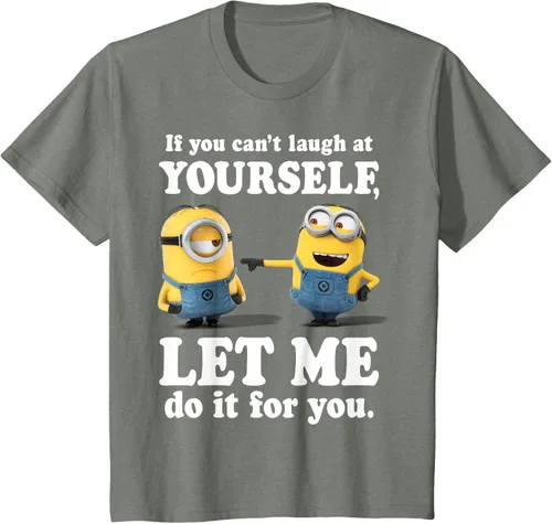 Vista 91 de Camiseta gráfica de Minions de Mi villano favorito: Ríete de ti mismo Negro