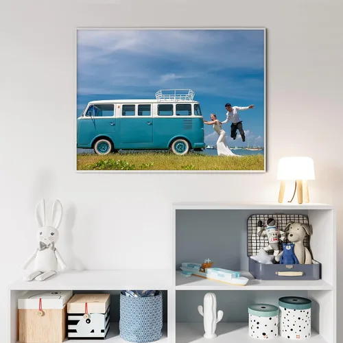 Vista 9 de Dargr Arte de pared personalizado desde tu teléfono, impresiones en lienzo personalizadas para familia, vacaciones, festivales, póster enmarcado