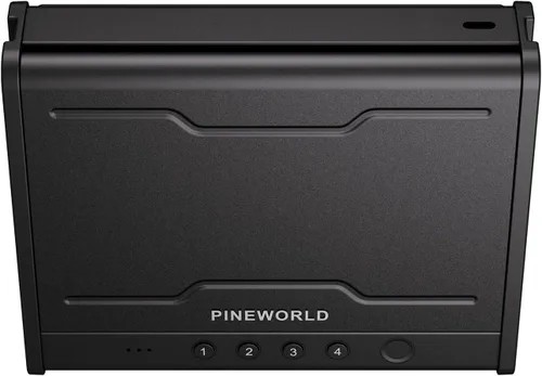 Vista 4 de PINEWORLD Caja fuerte para armas, caja de seguridad biométrica para pistola, caja fuerte para pistola con teclado retroiluminado de huellas