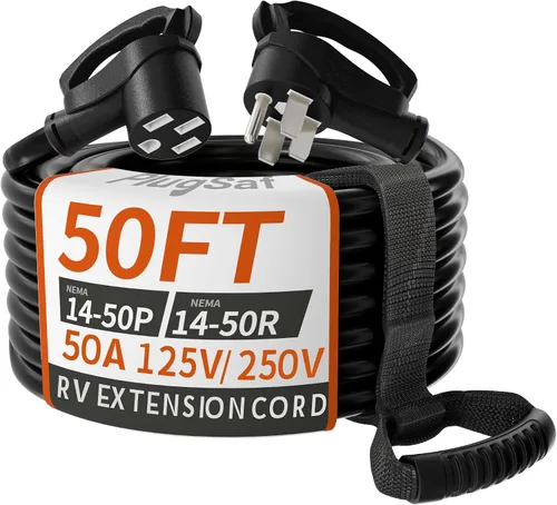 Vista 9 de PlugSaf Cable de extensión RV de 15 pies y 30 amperios para exteriores