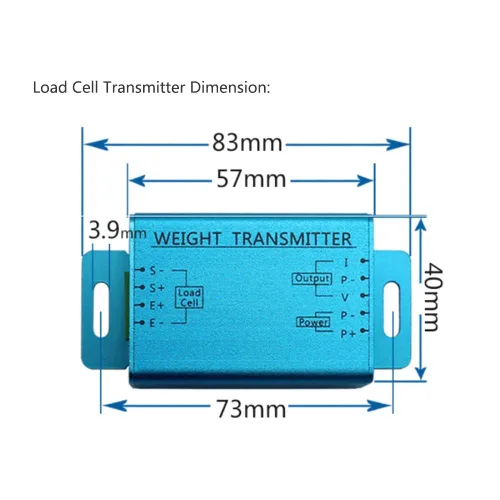 Vista 2 de ATO Transmisor de peso de célula de carga, Transductor de sensor de pesaje, Amplificador de célula de carga utilizado para la tensión y la célula