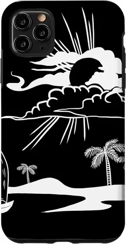 Vista 11 de Funda de regalo para iPhone 14 Beach Sunset Minimal Cool Tropical Summer Vacation