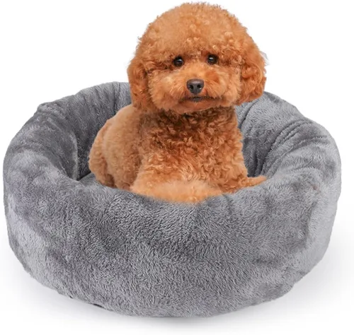 Vista 9 de PETCUTE Cama redonda para gatos, cama para mascotas, cama para mascotas, lavable a máquina