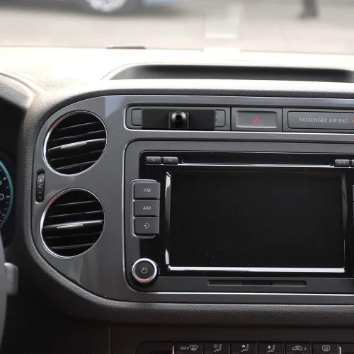 Vista 3 de KUNGKIC Soporte universal para teléfono de automóvil compatible con Volkswagen VW Tiguan 2012 2013 2014 2015 2016 Soporte de teléfono ajustable