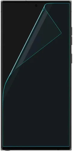 Vista 3 de Spigen NeoFlex - Protector de pantalla diseñado para Galaxy S22 Ultra (2022) (paquete de 2) - Compatible con fundas