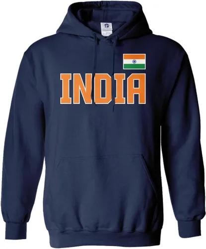 Vista 7 de Threadrock India National Pride - Sudadera unisex con capucha