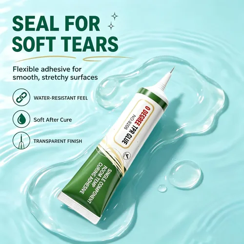 Vista 2 de Pegamento esponjoso, adhesivo de silicona transparente para juguetes suaves